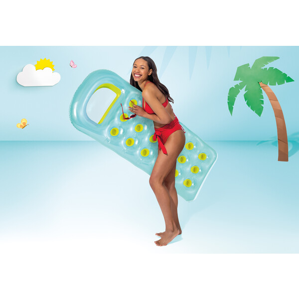 INTEX Saltea de înot gonflabilă cu fereastră transparentă 188×71 cm, până la 100 kg, 2 culori [9]