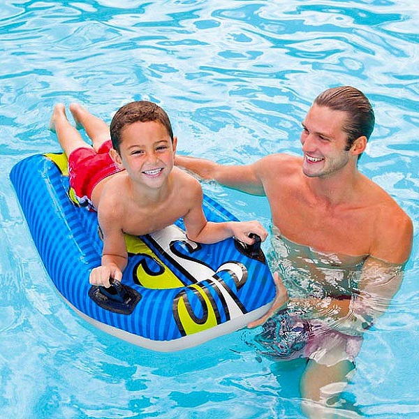 INTEX Saltea de înot gonflabilă cu mânere 112х62 cm, până la 40 kg, 6+, 2 culori [8]