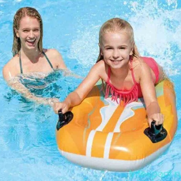 INTEX Saltea de înot gonflabilă cu mânere 112х62 cm, până la 40 kg, 6+, 2 culori [12]