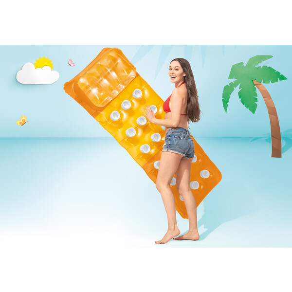 INTEX Saltea de înot gonflabilă cu pernă 188х71 cm, până la 100 kg, 3 culori [10]