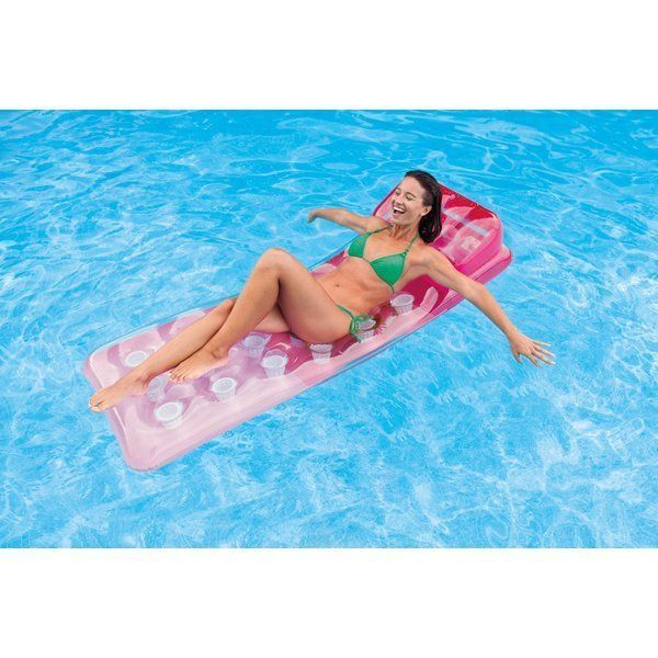 INTEX Saltea de înot gonflabilă cu pernă 188х71 cm, până la 100 kg, 3 culori [14]