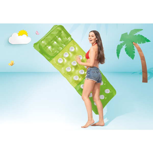 INTEX Saltea de înot gonflabilă cu pernă 188х71 cm, până la 100 kg, 3 culori [8]