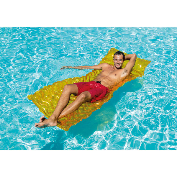 INTEX Saltea de înot gonflabilă cu tetieră "Val" 229х86 cm,  până la 100 kg, 3 culori [7]