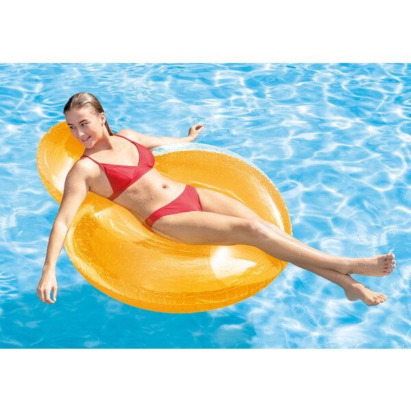 INTEX Şezlong-cerc gonflabil pentru înot 137х122 cm, 14+, până la 100 kg, 2 culori [13]