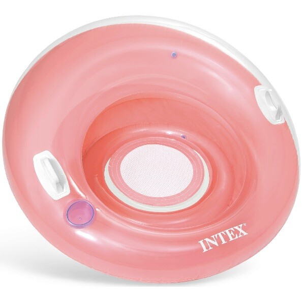 INTEX Şezlong-cerc gonflabil pentru înot cu mânere 119 cm, până la 100 kg, 2 culori [5]