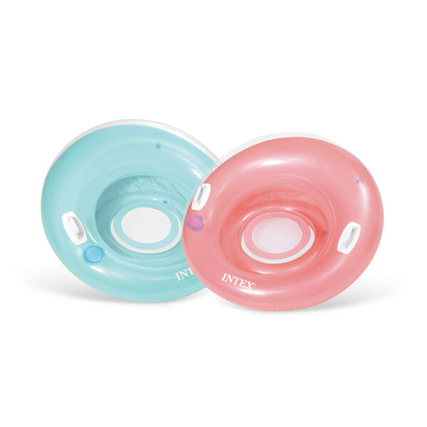 INTEX Şezlong-cerc gonflabil pentru înot cu mânere 119 cm, până la 100 kg, 2 culori [12]