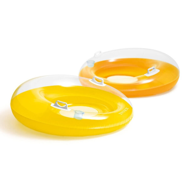 INTEX Şezlong-cerc gonflabil pentru înot cu mânere 119 cm, până la 100 kg, 2 culori [13]