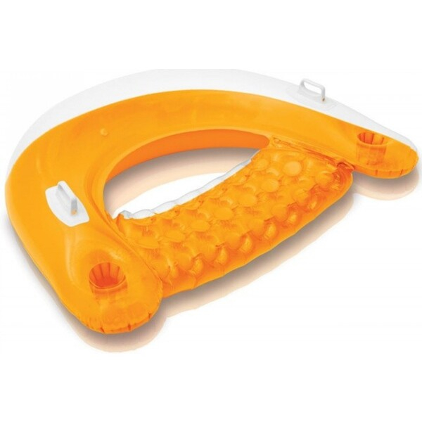 INTEX Șezlong gonflabil 152×99 cm cu mânere, până la 100 kg, 2 culori [20]