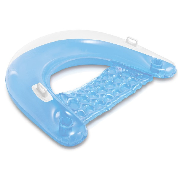 INTEX Șezlong gonflabil 152×99 cm cu mânere, până la 100 kg, 2 culori [13]