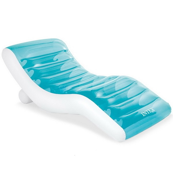 INTEX Şezlong gonflabil pentru înot "Splash" 191×99 cm cu suport pentru pahar, până la 100 kg [1]