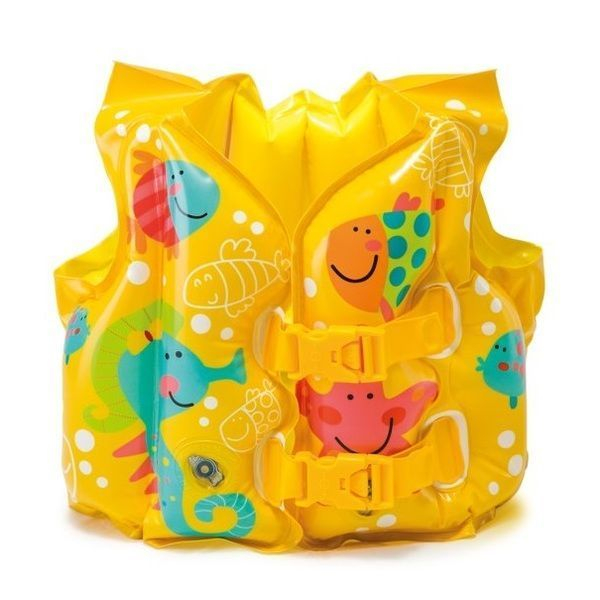 INTEX Vesta de înot gonflabilă "Prieteni tropicali", 41х30 cm, 3-5 ani [1]