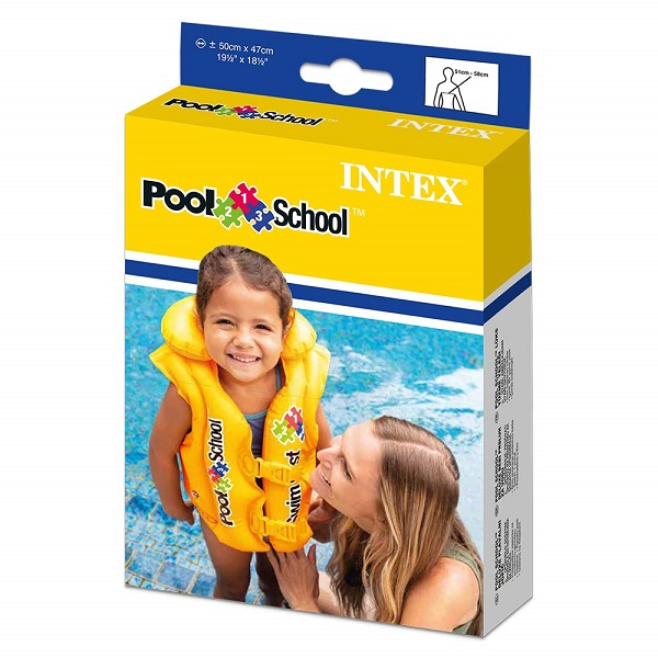 INTEX Vesta de înot gonflabilă "Școala pentru înot", 50х47 cm, 3-6 ani [6]