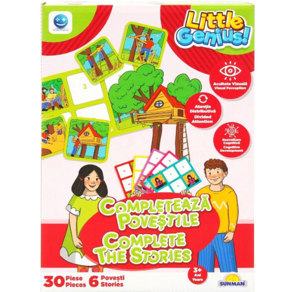 Joc de logică ”Completează poveștile”, (ro), roșu-verde [4]