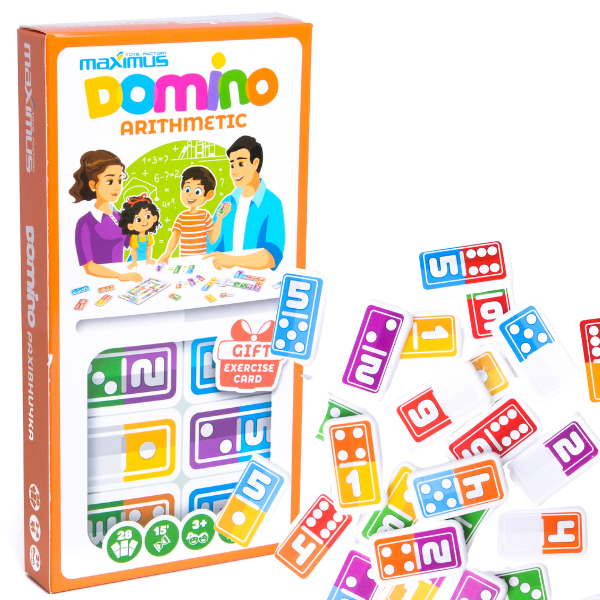 Joc de masă „Domino matematic”,  28 dominouri [14]