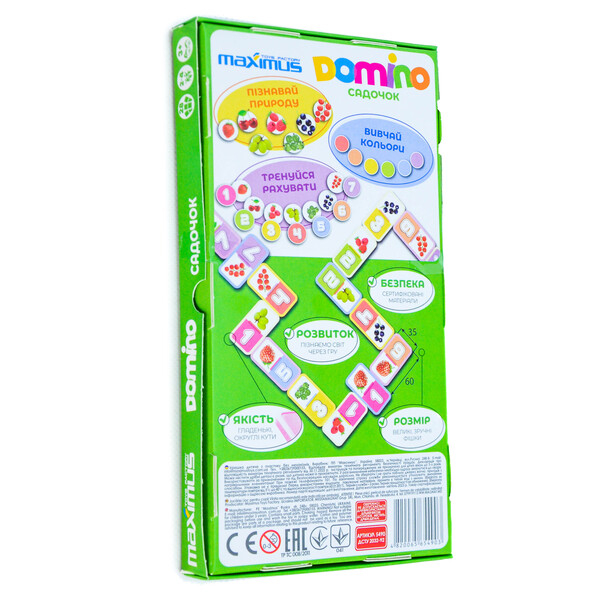 Joc de masă „Domino multicolor cu fructe”, 28 dominouri [9]