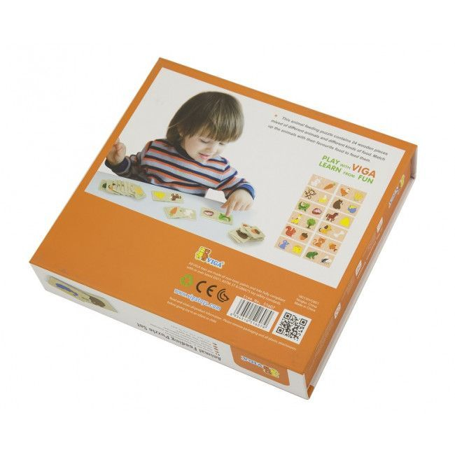 Joc de puzzle „ Ce mănâncă animalele?” 24 elem. [3]