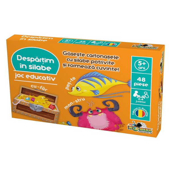 Joc educativ "Despărțim în silabe", (ro) [3]