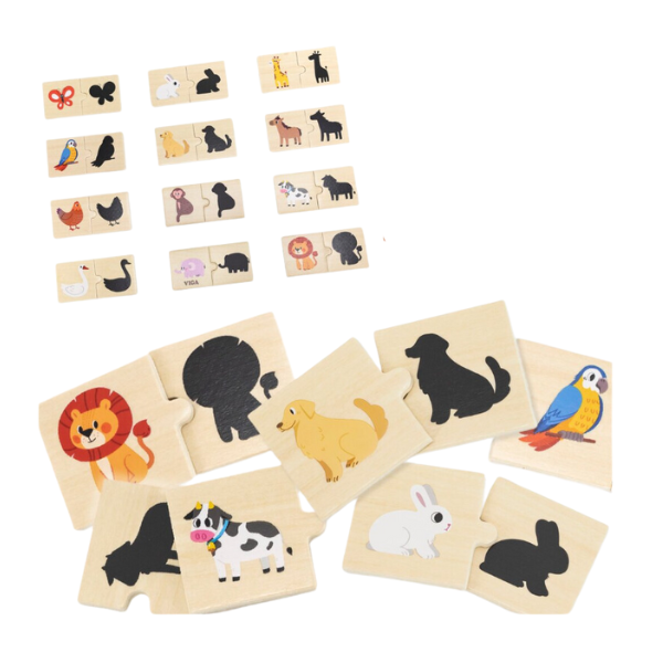 Joc logic de puzzle "Animale", 24 piese [2]