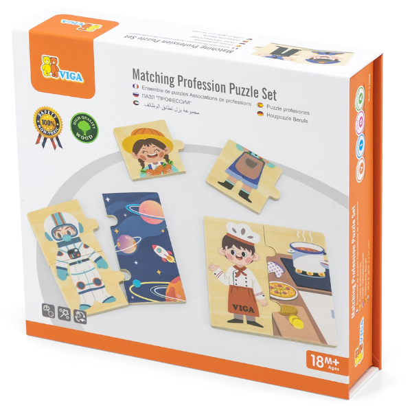 Joc logic de puzzle  „Profesiile” 24 elem. [8]