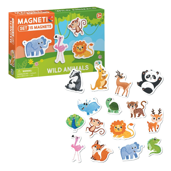 Joc magnetic "Animale Sălbatice", 15 elem. [1]