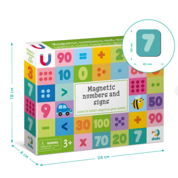 Joc magnetic "Cifre și semne", 68 elem. [5]