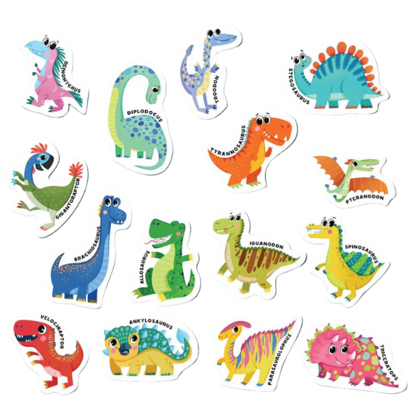 Joc magnetic "Dinozauri", 15 elem. [2]
