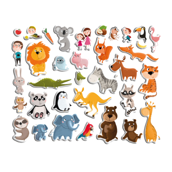 Joc magnetic  "Zoo", 1 tablă magnetică, 35 elem. [2]