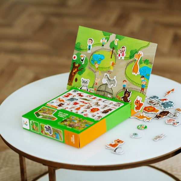 Joc magnetic  "Zoo", 1 tablă magnetică, 35 elem. [7]