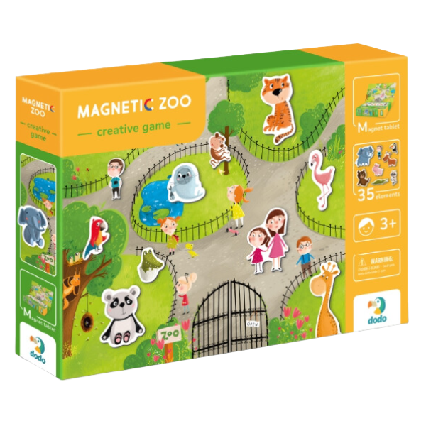 Joc magnetic  "Zoo", 1 tablă magnetică, 35 elem. [3]