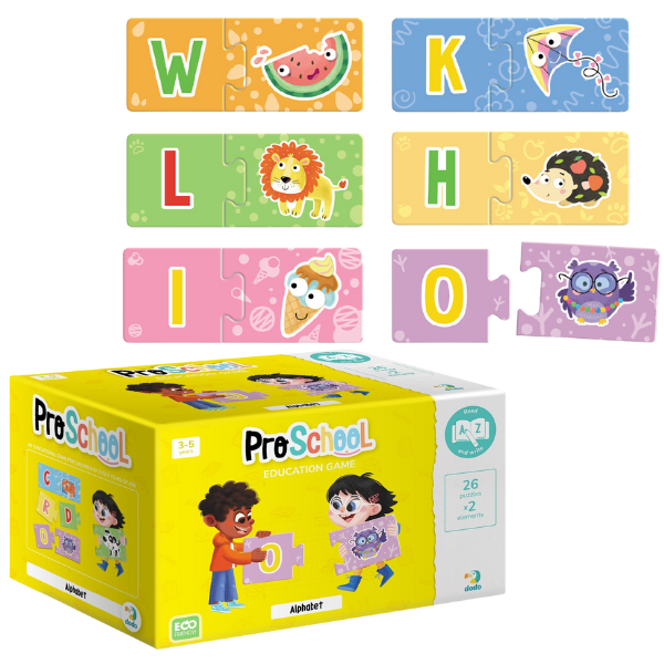 Joc puzzle educațional "Alfabetul englez" [1]
