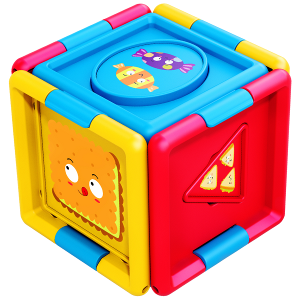 Jucarie de dezvoltare sorter "Cub logic" [2]