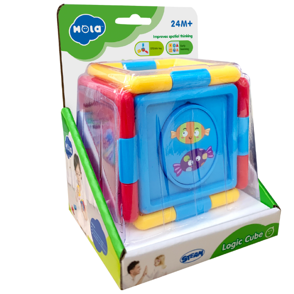 Jucarie de dezvoltare sorter "Cub logic" [3]