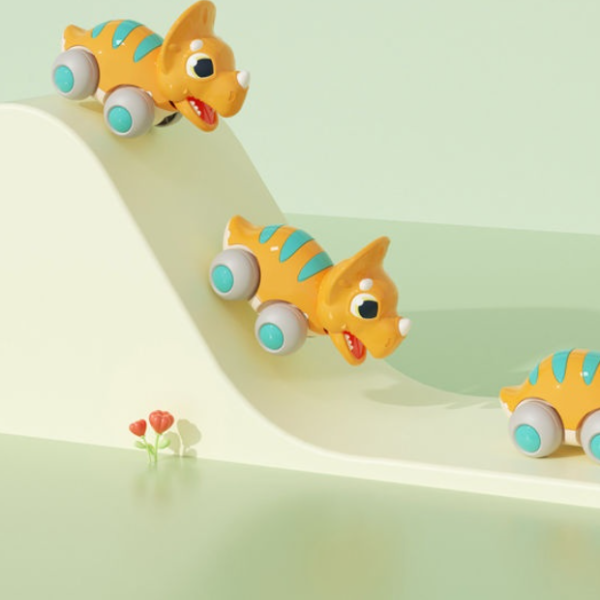 Jucărie educativă "Dinozaur în mișcare", Triceratops [5]