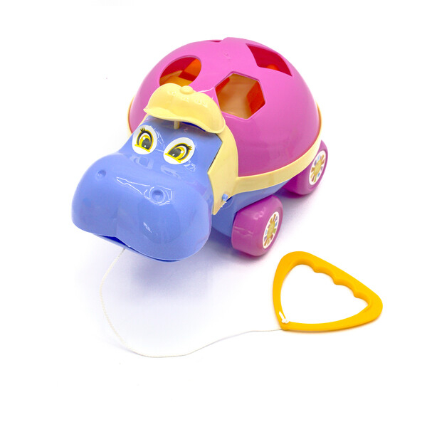 Jucărie-sorte cu șiret  "Hippo logica" în assort. [24]