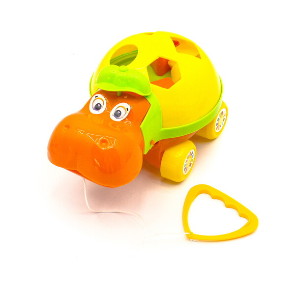 Jucărie-sorte cu șiret  "Hippo logica" în assort. [10]