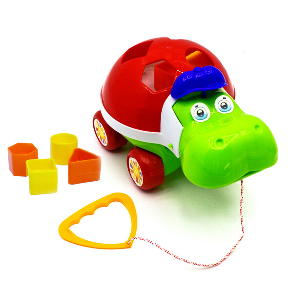 Jucărie-sorte cu șiret  "Hippo logica" în assort. [13]