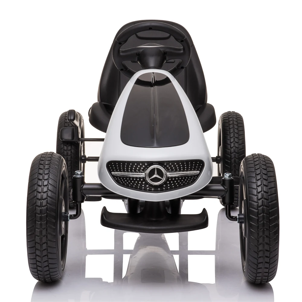 Kart cu pedale pentru copii Mercedes Benz (MX610 / 4 alba) [2]