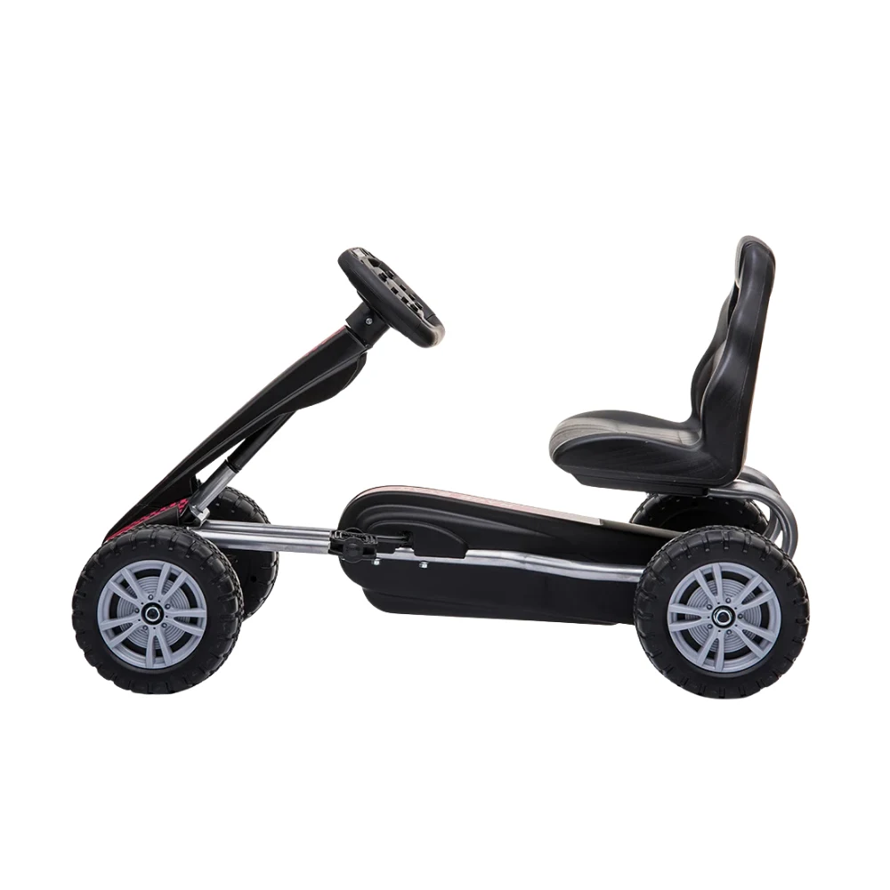 Kart cu pedale pentru copii, negru (1801/2 neagra) [2]