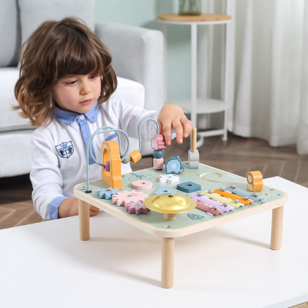 Masă educativă cu xilofon metalic și gong [8]
