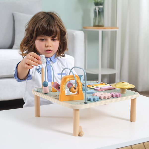 Masă educativă cu xilofon metalic și gong [20]