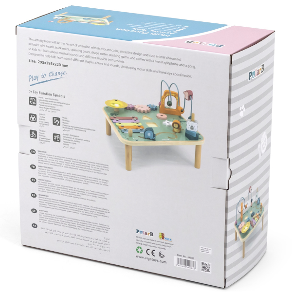 Masă educativă cu xilofon metalic și gong [26]