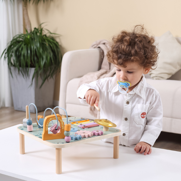 Masă educativă cu xilofon metalic și gong [19]
