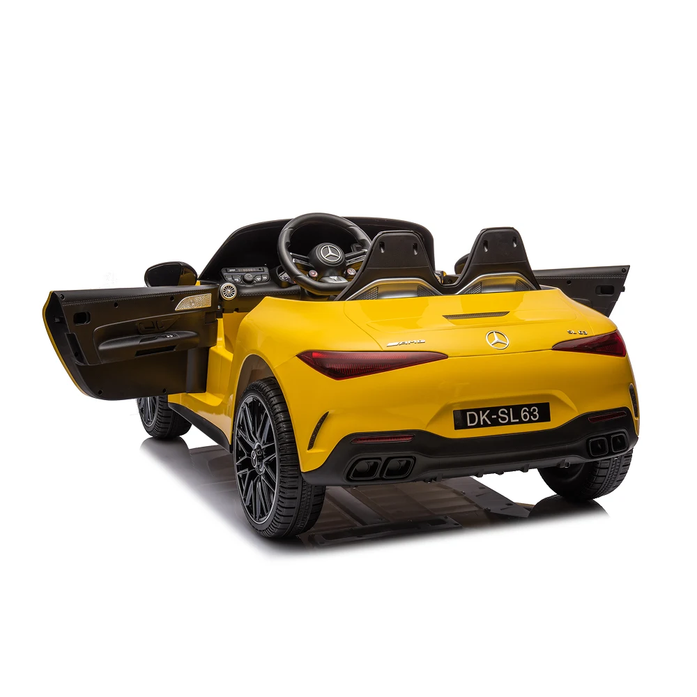 Mașină electrică Mercedes-Benz SL63 galben vopsită (69922) [9]