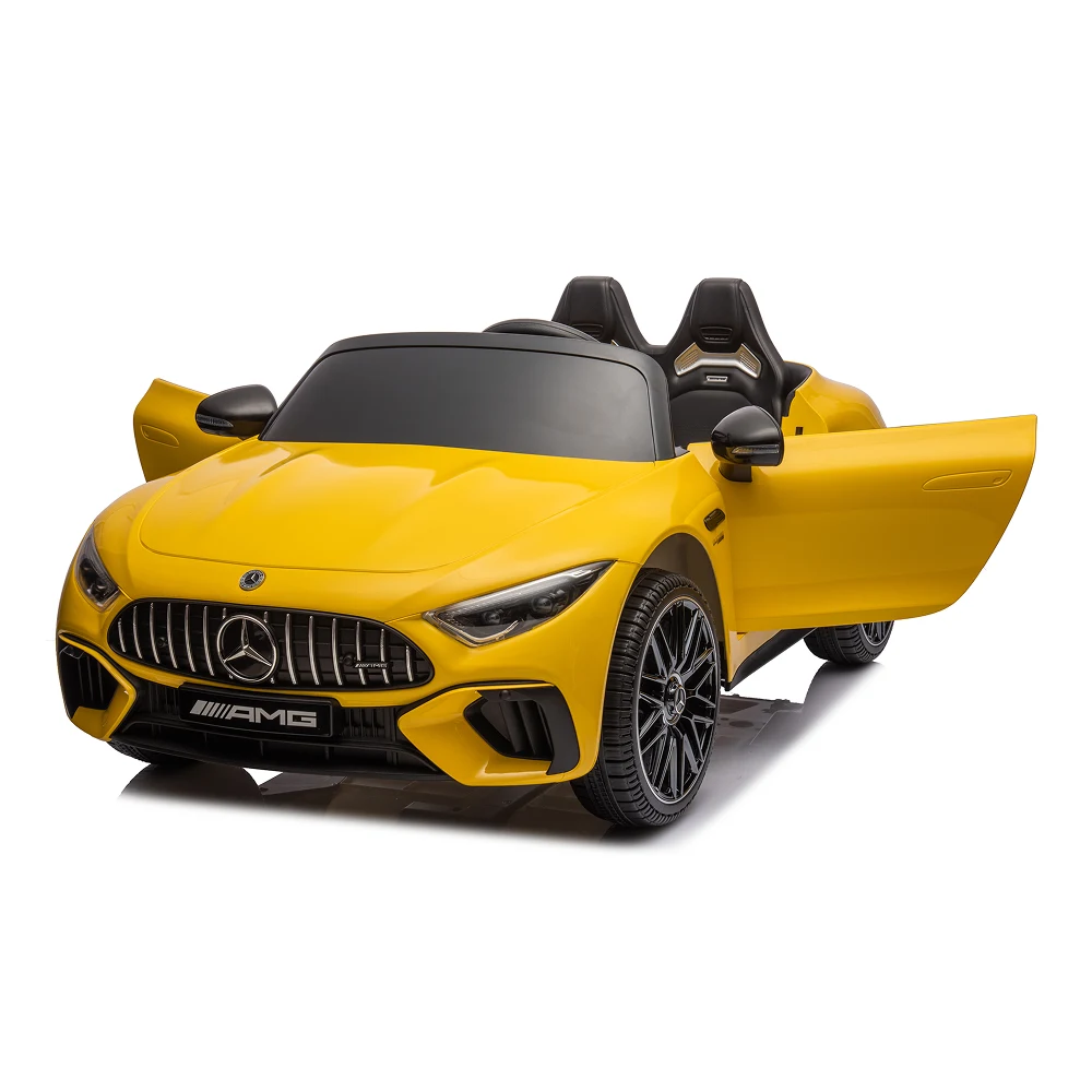 Mașină electrică Mercedes-Benz SL63 galben vopsită (69922) [2]