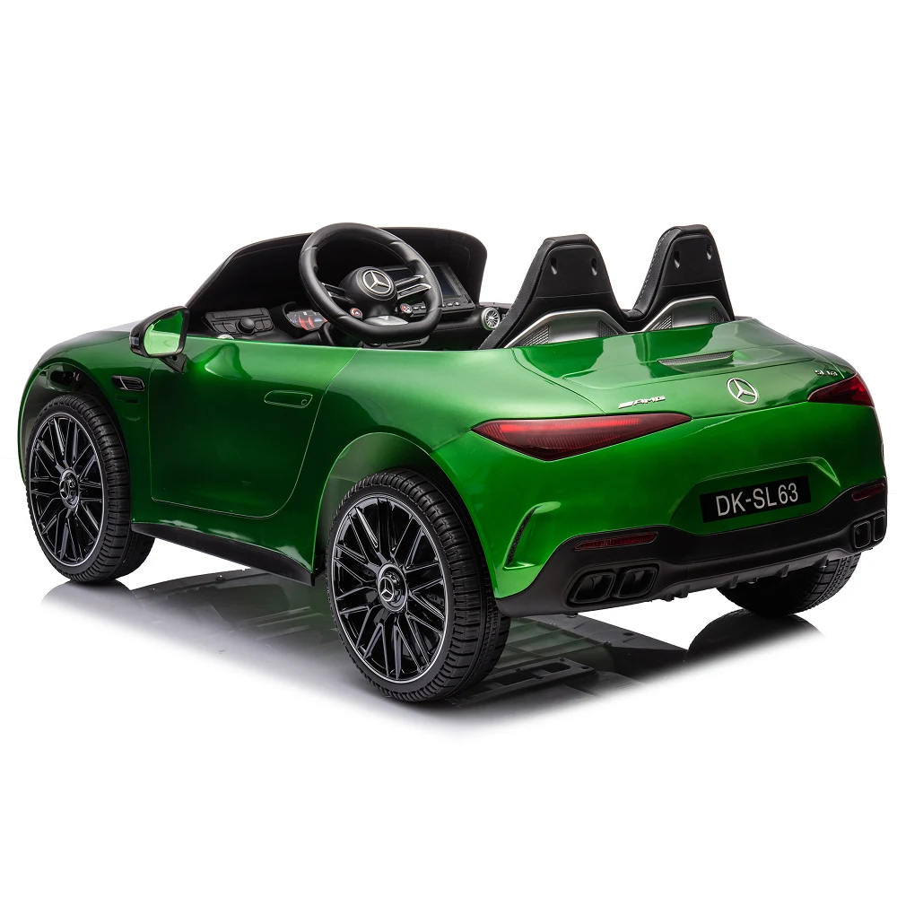 Mașină electrică Mercedes-Benz SL63 verde vopsit (69939) [6]