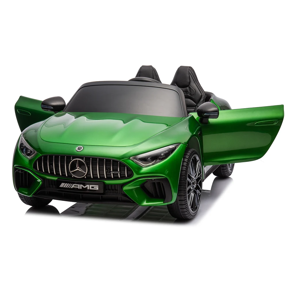 Mașină electrică Mercedes-Benz SL63 verde vopsit (69939) [2]