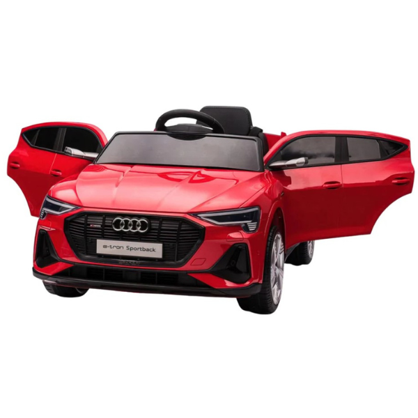 Masinuta electrica AUDI E-TRON SPORTBACK, 12V7Ah, motor 390 x 4, roti EVA, scaun din piele [5]