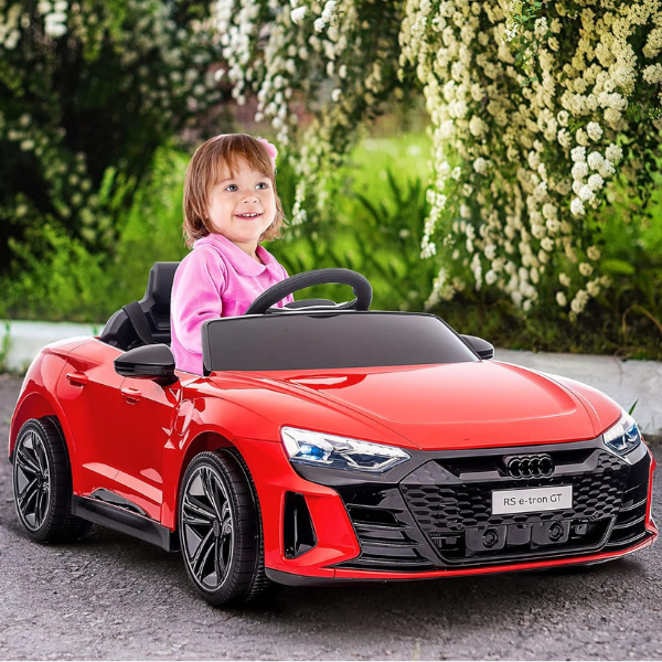 Masinuta electrica AUDI E-TRON SPORTBACK, 12V7Ah, motor 390 x 4, roti EVA, scaun din piele [3]