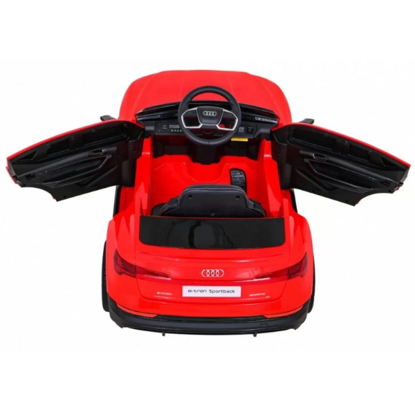 Masinuta electrica AUDI E-TRON SPORTBACK, 12V7Ah, motor 390 x 4, roti EVA, scaun din piele [2]