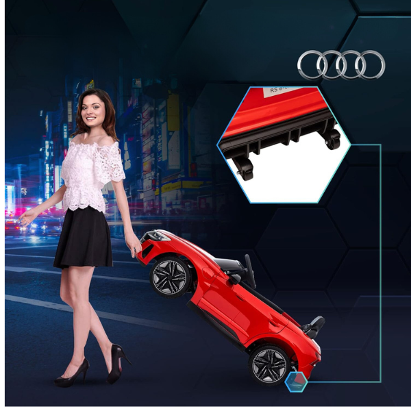 Masinuta electrica AUDI E-TRON SPORTBACK, 12V7Ah, motor 390 x 4, roti EVA, scaun din piele [11]